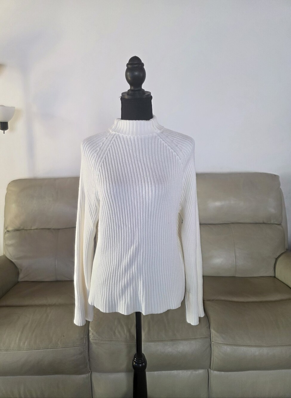 Women's Ribbed Mock Neck Sweater